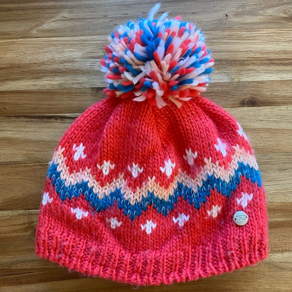 Rossignol Knitted Toddler Girl Hat Lined in Fleece Size: OS (5-6T) - Picture 1 of 2